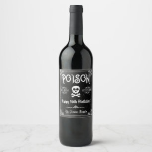 Poison Gothic Wine Label