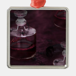 poison halloween metal ornament