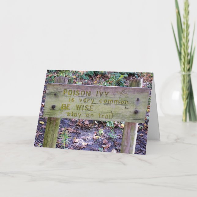 Poison Ivy - Blank Inside Greeting Card (Front)