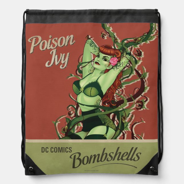 Poison Ivy Bombshell Drawstring Bag (Front)