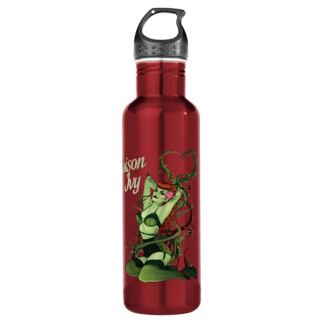 Poison Ivy Bombshell Stainless Steel Water Bottle (Front)