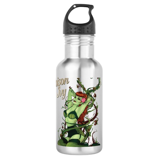 Poison Ivy Bombshell Stainless Steel Water Bottle (Front)
