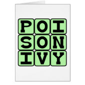 Poison Ivy, Itchy Plant (Front)