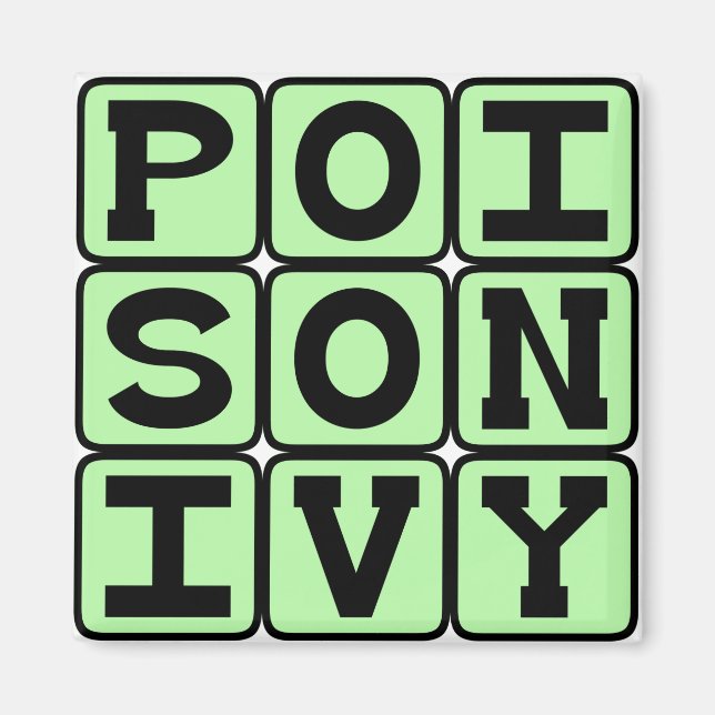 Poison Ivy, Itchy Plant Magnet (Front)