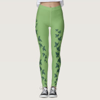 Poison Ivy Leaf leggings | Lime Green leggings