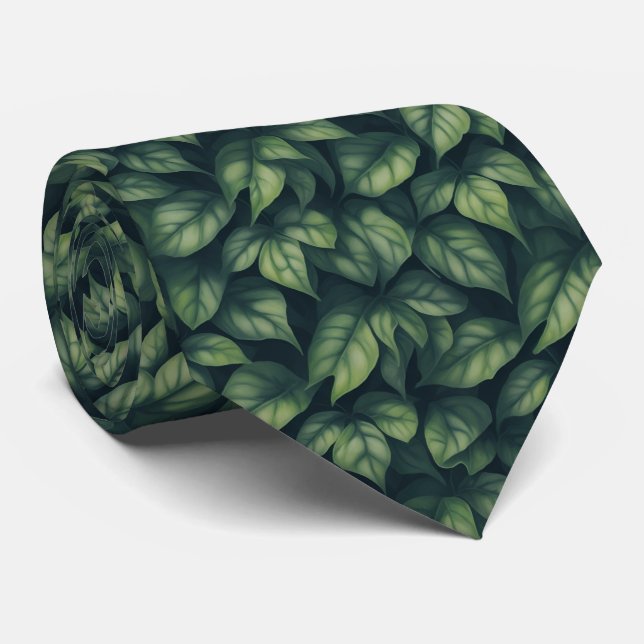 Poison Ivy Neck Tie (Rolled)