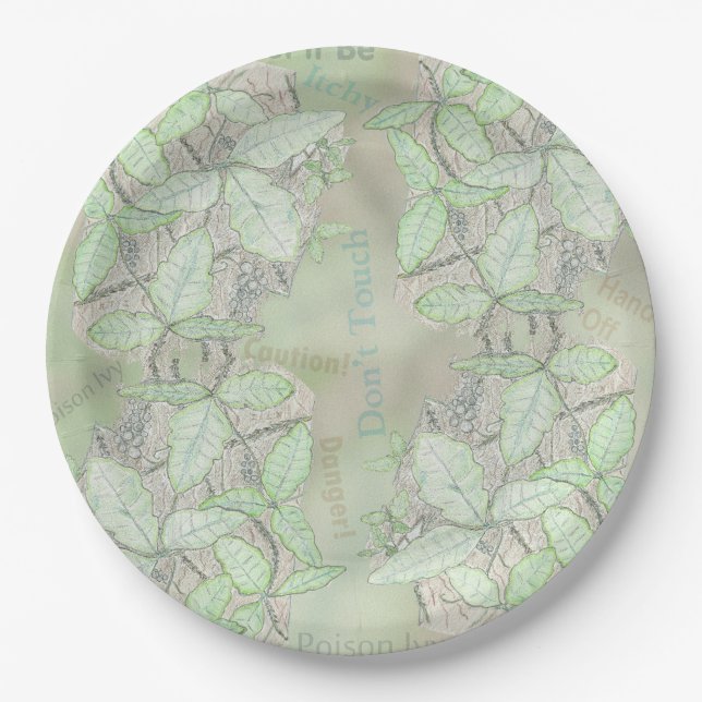 Poison Ivy Paper Plates (Front)