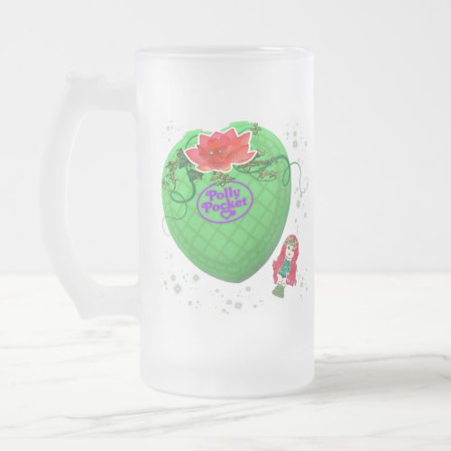 poison ivy polly pocket frosted glass beer mug