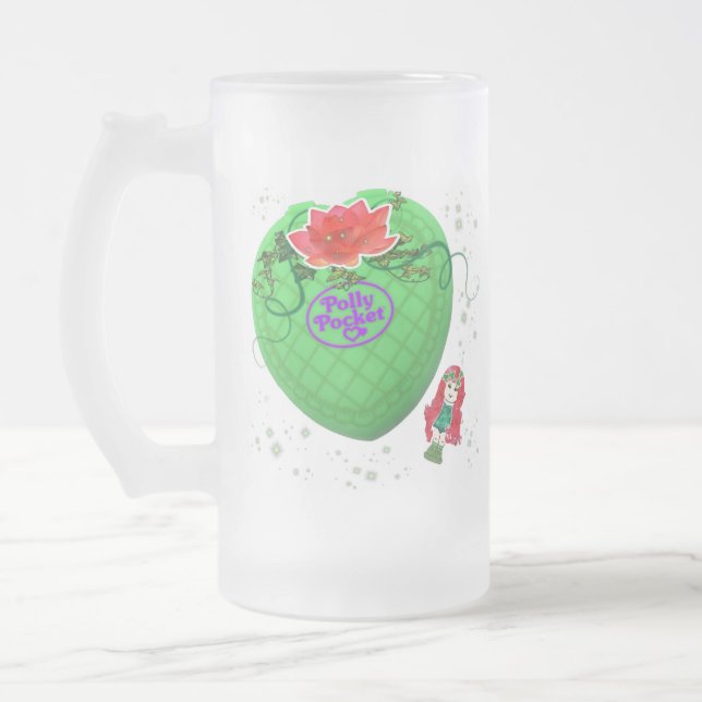 poison ivy polly pocket frosted glass beer mug (Left)