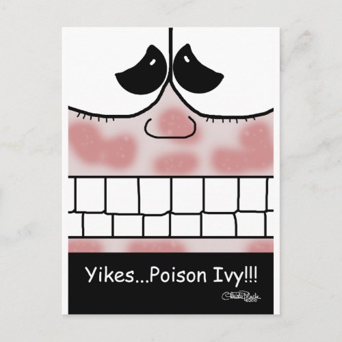 Poison Ivy Rash Postcard
