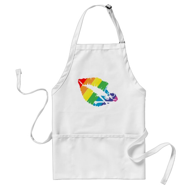 poison lips adult apron (Front)