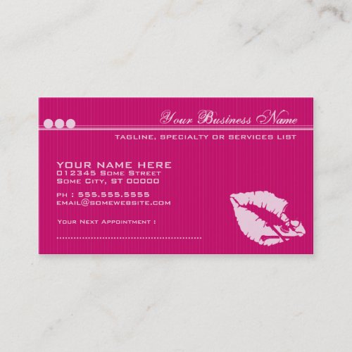 poison lips business card templates