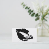 poison lips business card (Standing Front)