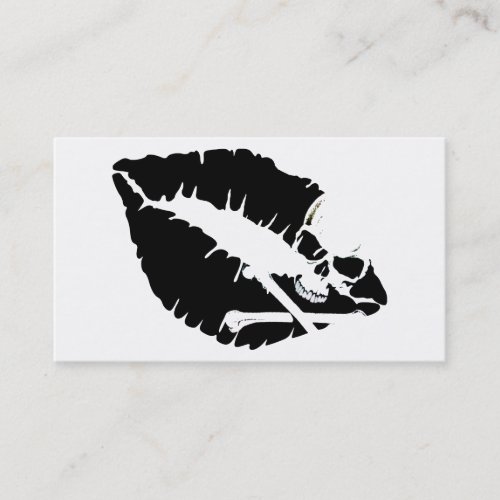 poison lips business card templates