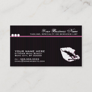 poison lips business card