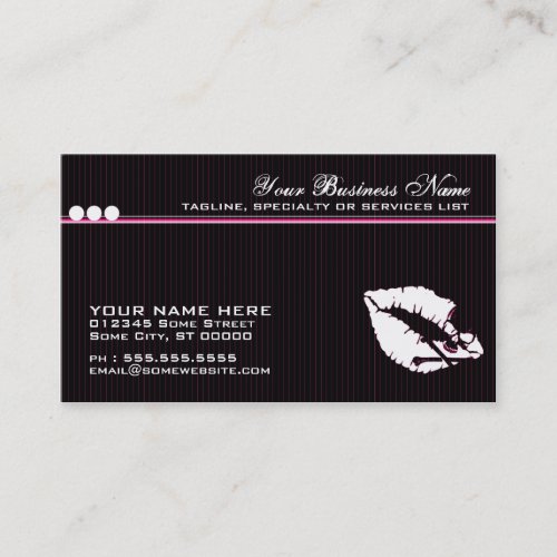 poison lips business card templates