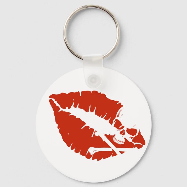 poison lips keychain (Front)