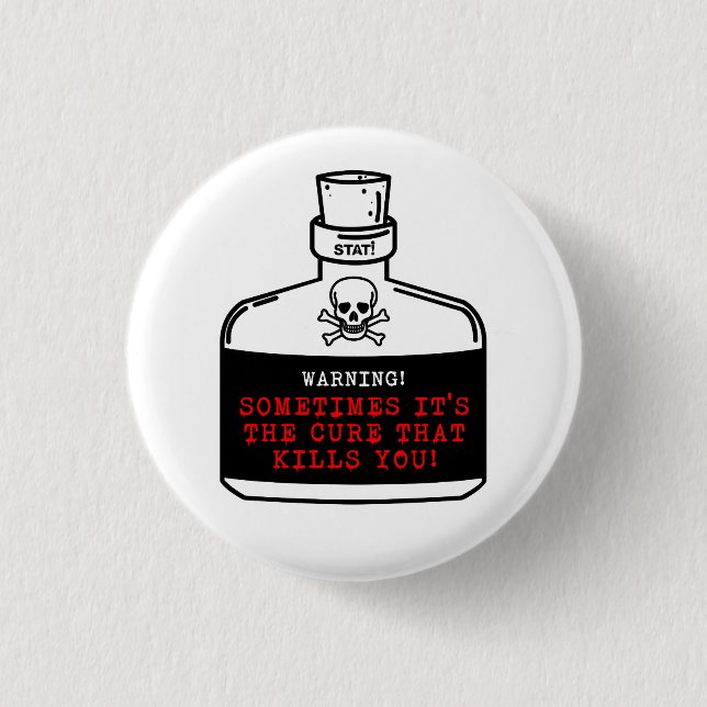 Poison logo button (Front)