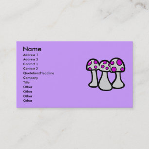 Poison Mushroom Business Cards