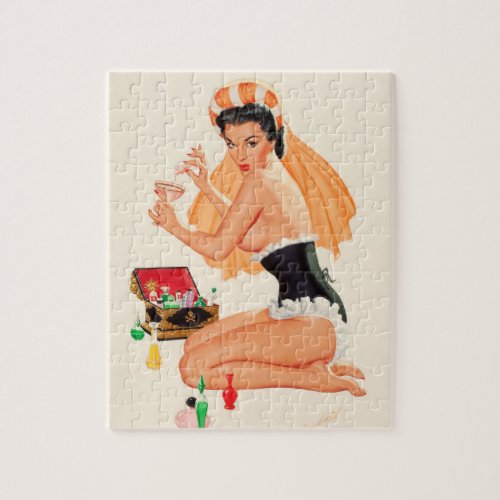 Poison Pin Up Art Jigsaw Puzzle