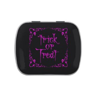 Poison Purple Trick or Treat Candy Tin