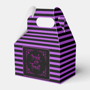 Poison Purple Trick or Treat Favor Boxes