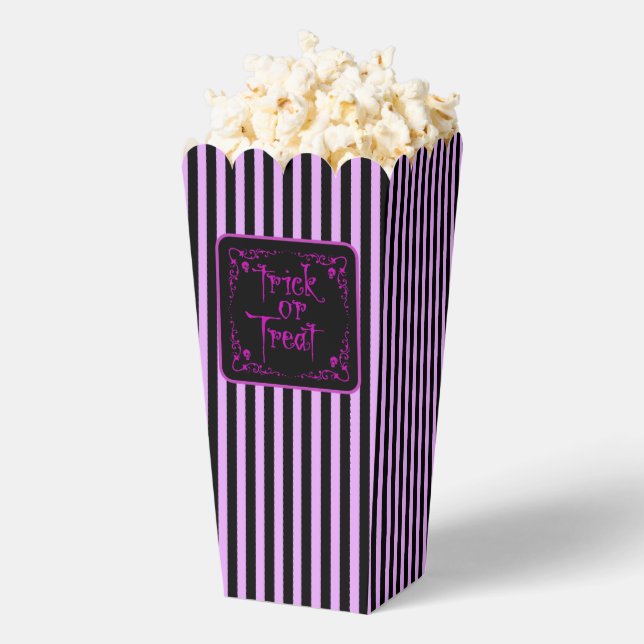 Poison Purple Trick or Treat  Favor Boxes (Popped)