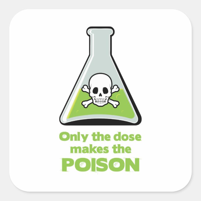 Poison Square Sticker (Front)