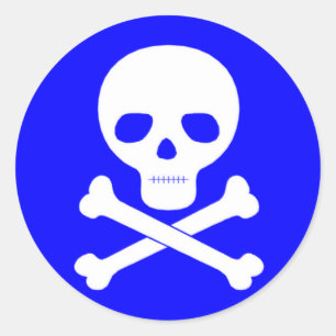 Poison Symbol Classic Round Sticker