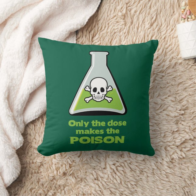 Poison Throw Pillow (Blanket)