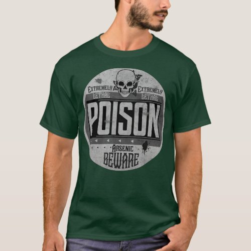Poison Vintage Label BW T_Shirt