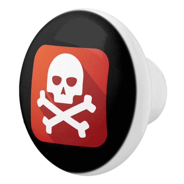 Poison Warning Drawer Knob - SRF (Right)