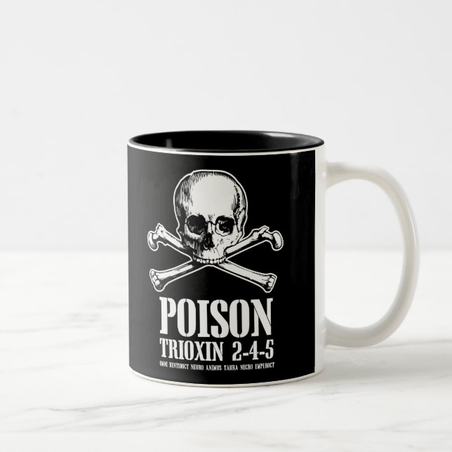 Poison Zombie Trioxin 3-4-5 Dawn of the Dead Two-Tone Coffee Mug (Right)