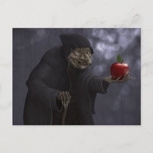 Poisoned apple postcard