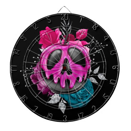 Poisoned Candy Apple With Flowers Dart Board