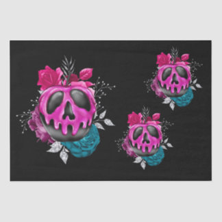 Poisoned Candy Apple With Flowers Decoupage Tissue Paper