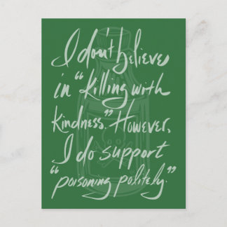 Poisoning Politely Postcard
