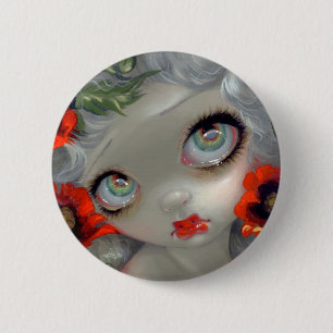 "Poisonous Beauties III: Opium Poppy" Button