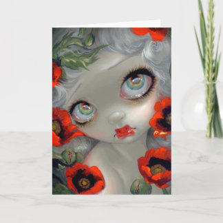 "Poisonous Beauties III Opium Poppy" Greeting Card