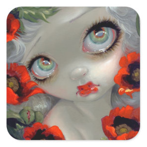 "Poisonous Beauties III: Opium Poppy" Sticker