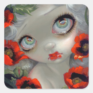 "Poisonous Beauties III: Opium Poppy" Sticker