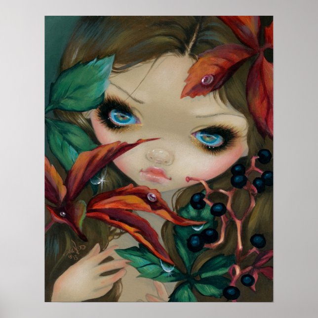 Poisonous Beauties X:  Virginia Creeper ART PRINT (Front)