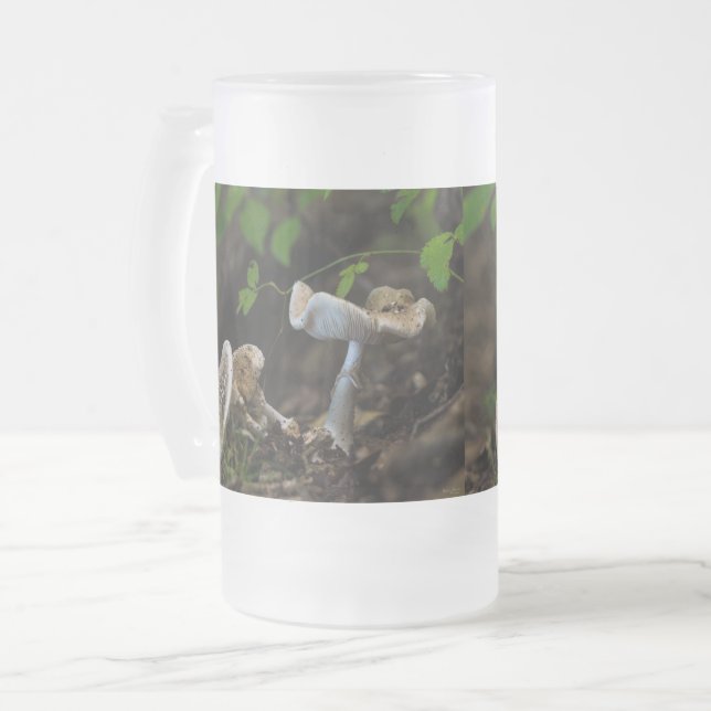 Poisonous Beauty Frosted Glass Beer Mug (Front Left)