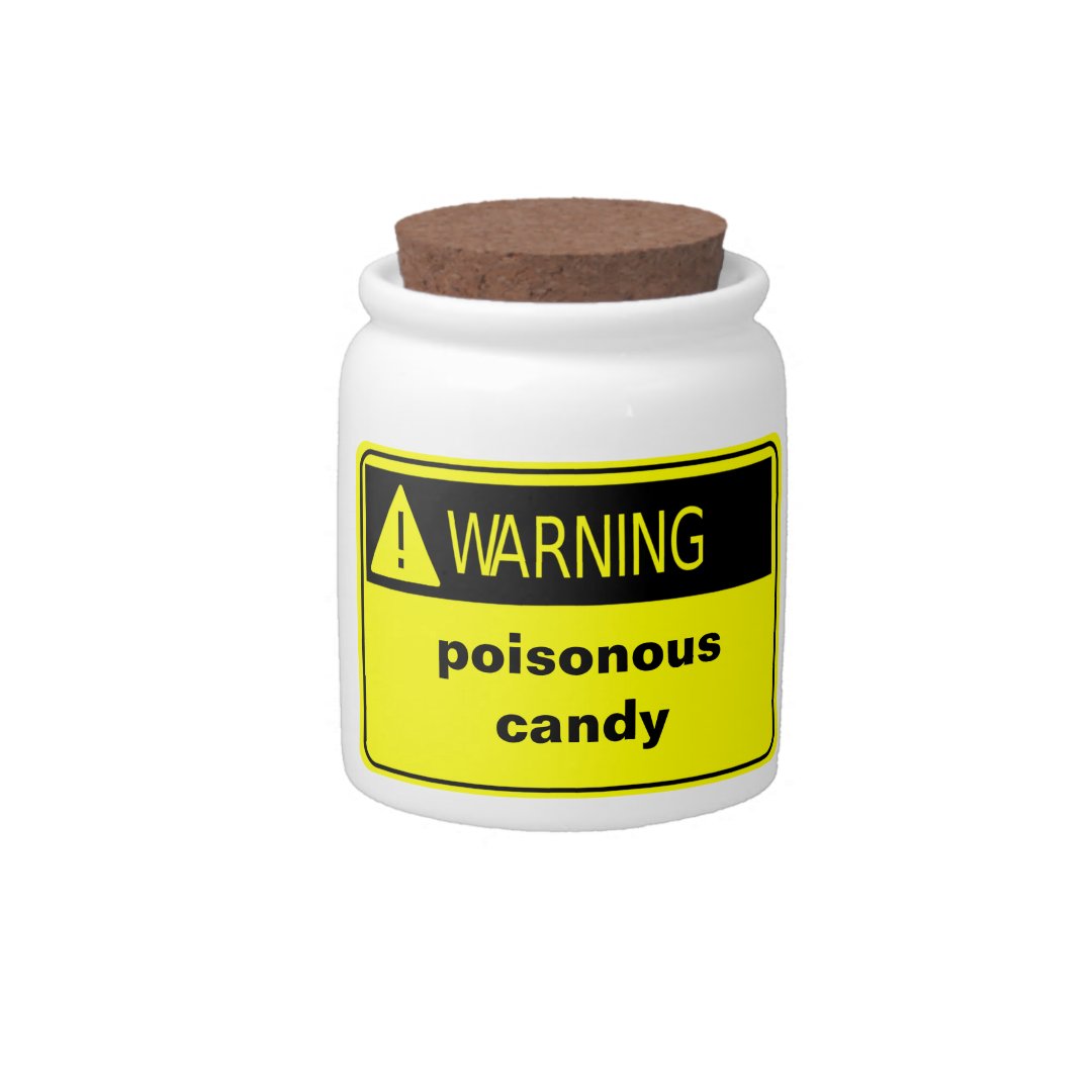 Poisonous Candy Candy Jar Zazzle