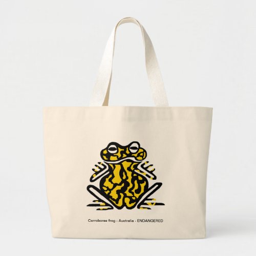 Poisonous Corroboree FROG _Wildlife_Conservation _ Large Tote Bag