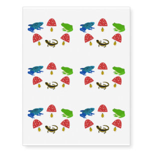 Poisonous Forest Halloween Temporary Tattoos
