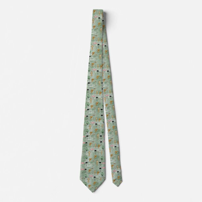 Poisonous fungi neck tie (Front)