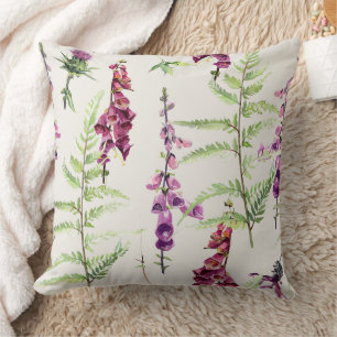 Poisonous Herb Throw Pillow