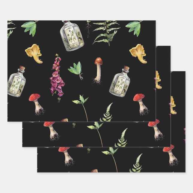 Poisonous  wrapping paper sheets (Set)
