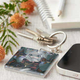 "Poissons Les Yeux Globuleux" Keychain